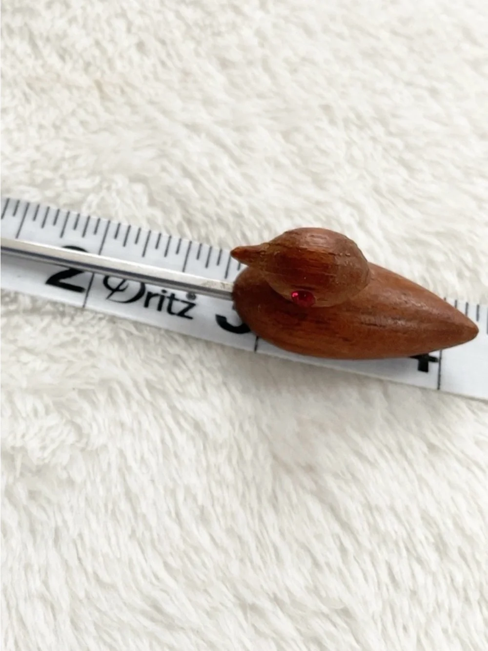 Vintage Danish Teak Duck Cocktail Pick MCM Barware Denmark